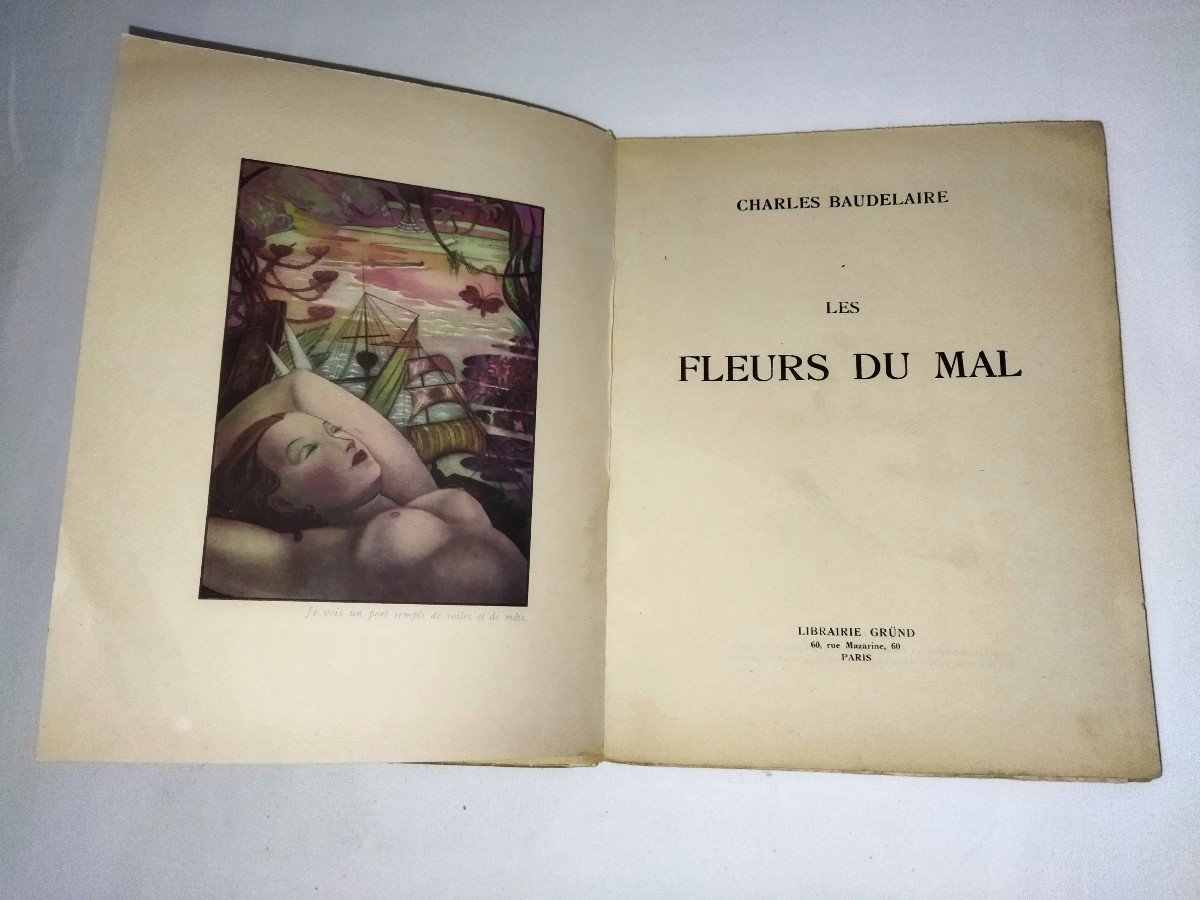 Baudelaire "the Flowers Of Evil" Curiosa Eroticism Watercolors Laboccetta-photo-3