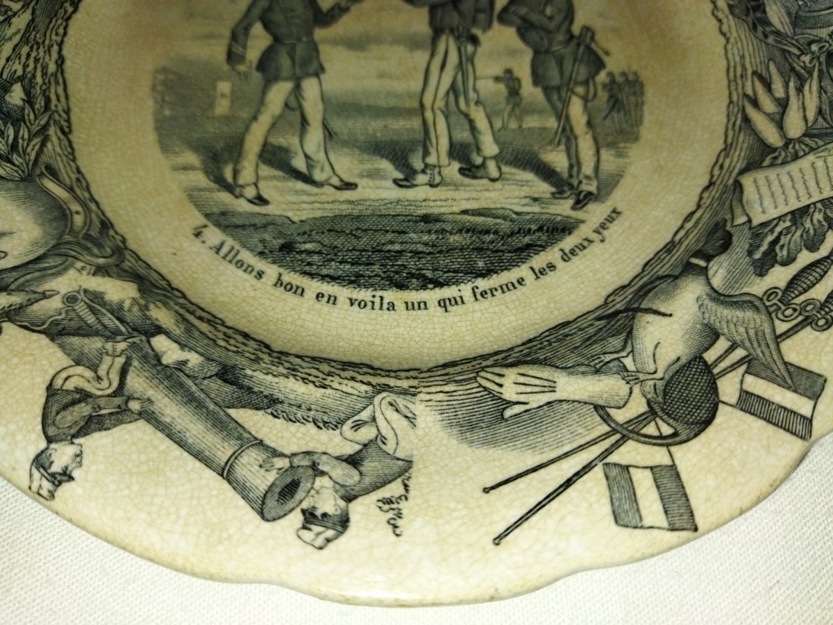 Choisy-le-roy H&b Militaria Legendary Plate "at The Regiment" No. 4 Collection-photo-2