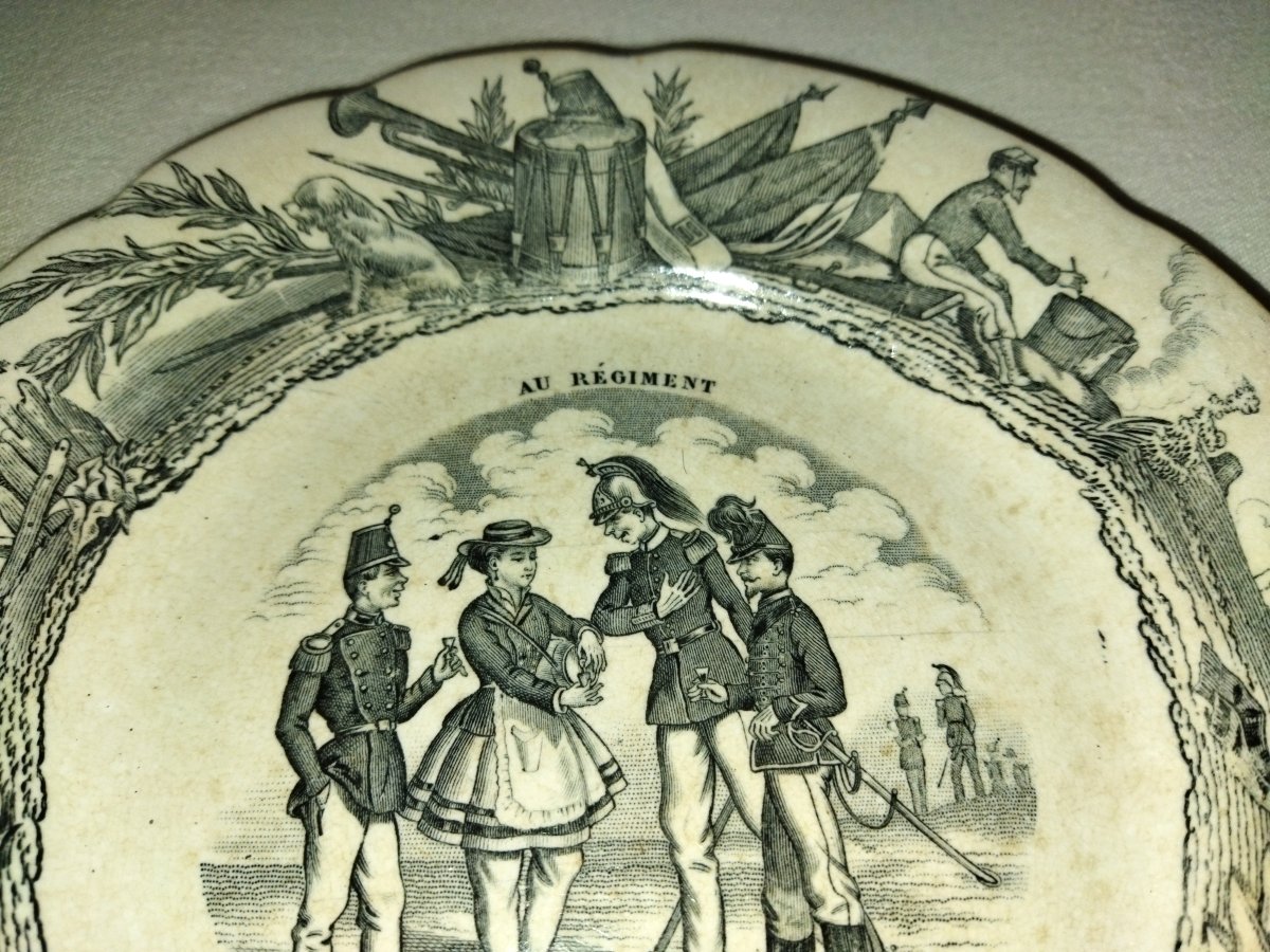 Choisy-le-roy H&b Militaria Legendary Plate "at The Regiment" No. 8 Collection-photo-3