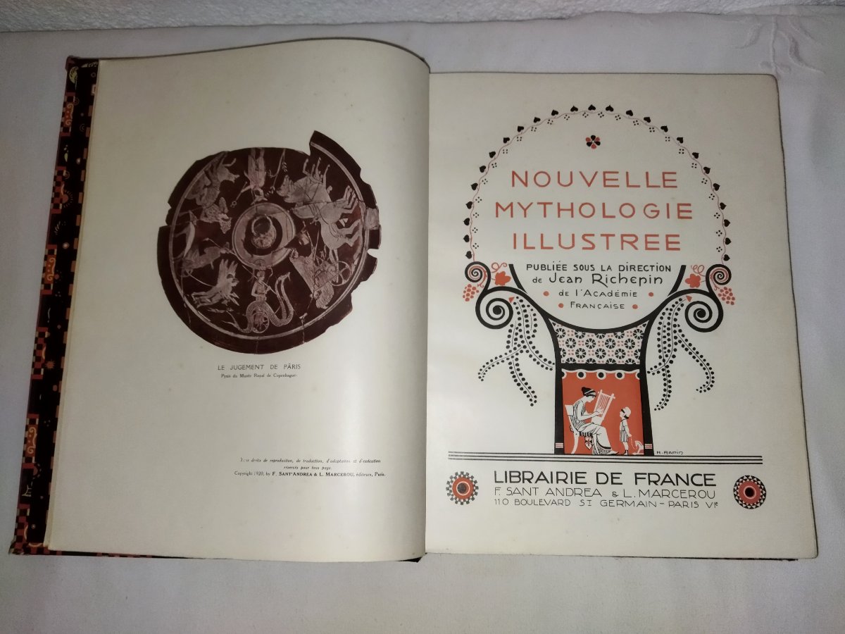 NOUVELLE MYTHOLOGIE ILLUSTRÉE Jean Richepin Académie Française Tomes I & II -photo-3