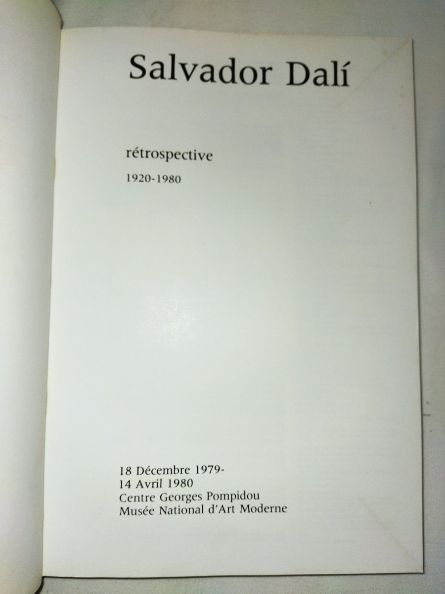 Salvador Dali Retrospective 1920-1980 Centre Georges Pompidou Art Book Collection-photo-3