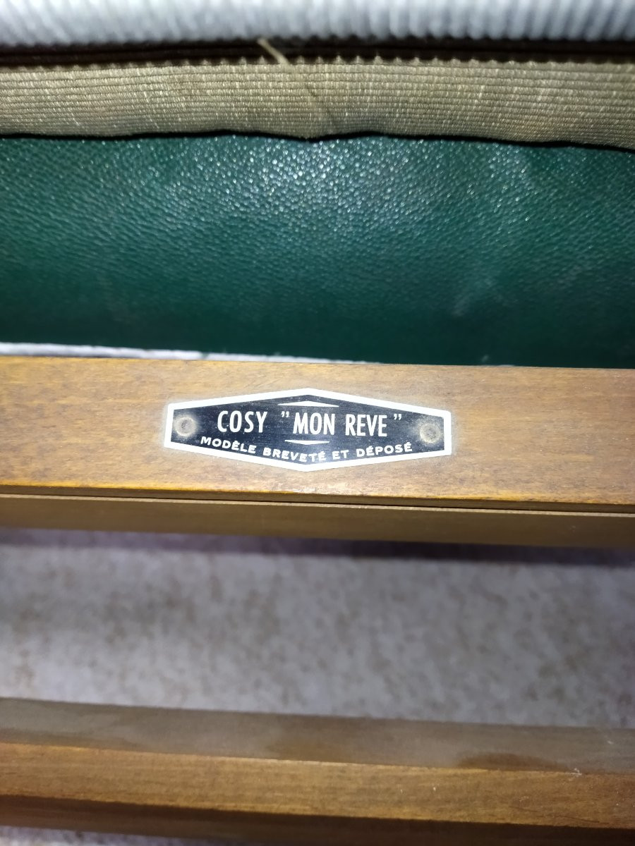 Vintage 4 Position Relaxation Deckchair From The 50s  -photo-6