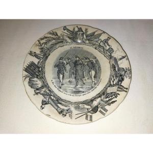 Choisy-le-roy H&b Militaria Legendary Plate "at The Regiment" N6 Collection