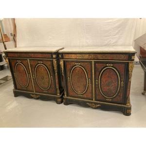 Pair Of Boulle Style Dressers