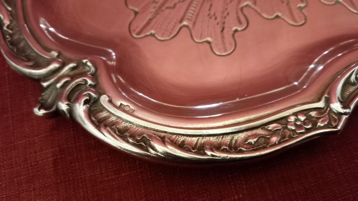 Silver Metal Serving Tray-photo-2