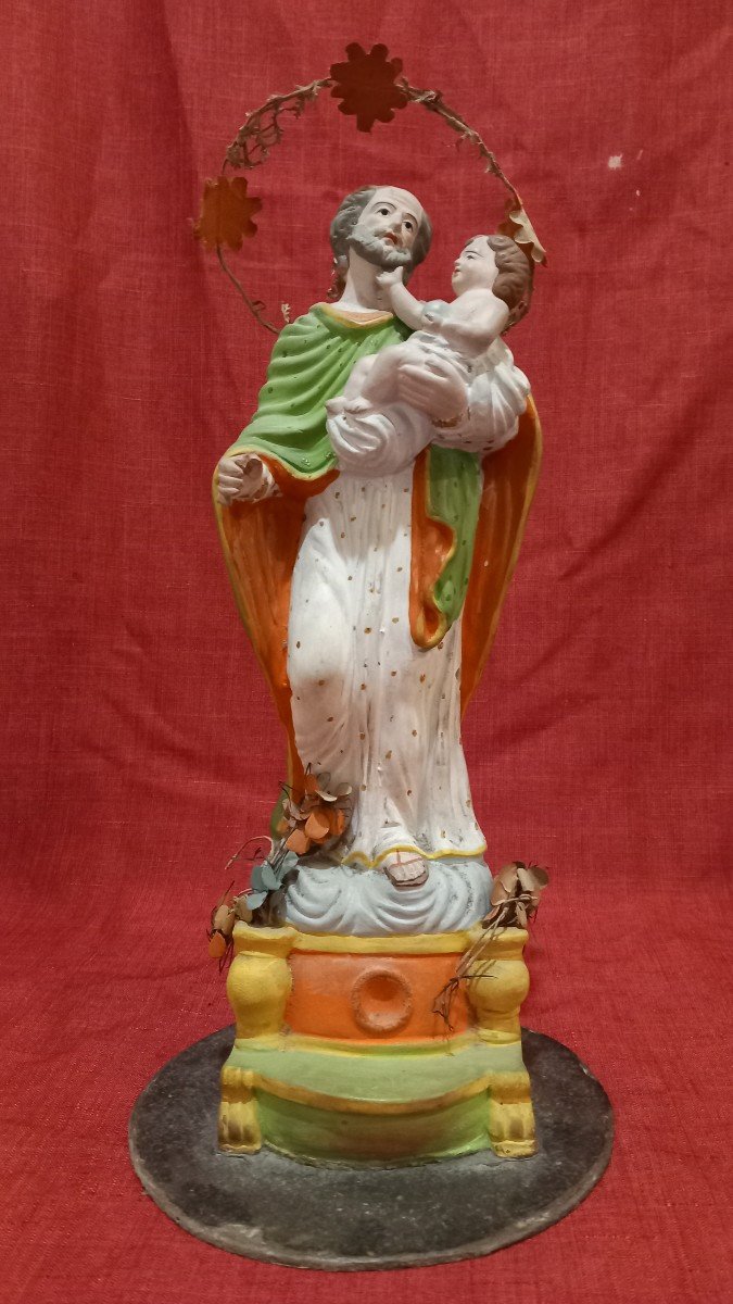 Polychrome Terracotta Statue-photo-1