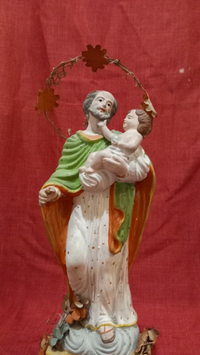 Polychrome Terracotta Statue-photo-3