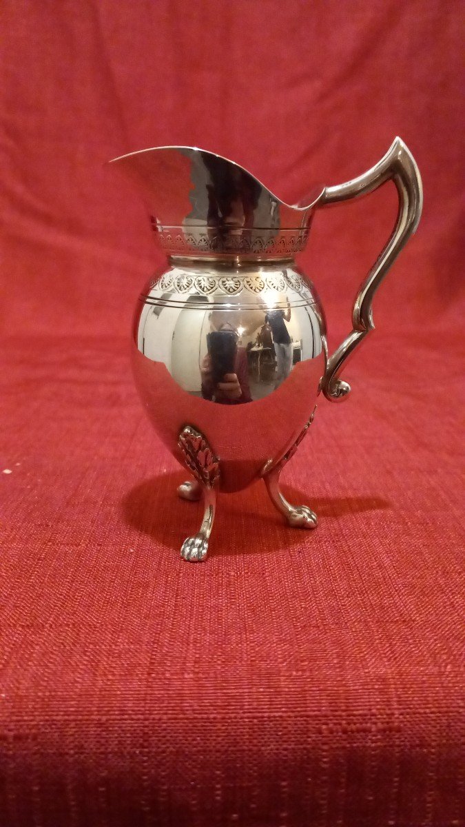 Empire Style Solid Silver Jug-photo-1