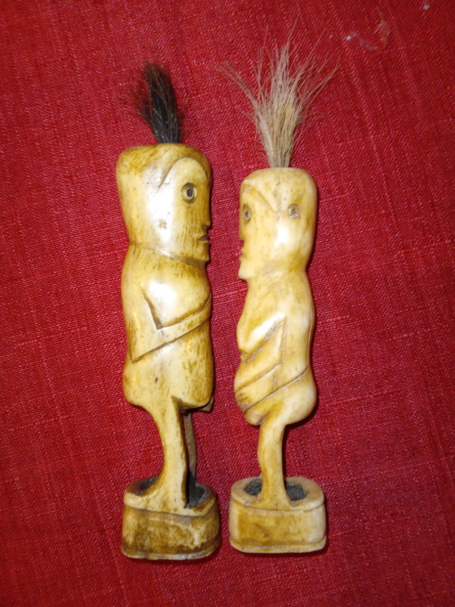 Oceanic Bone Fertility Statuettes -photo-3