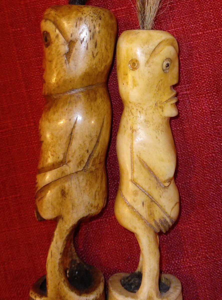 Oceanic Bone Fertility Statuettes -photo-4