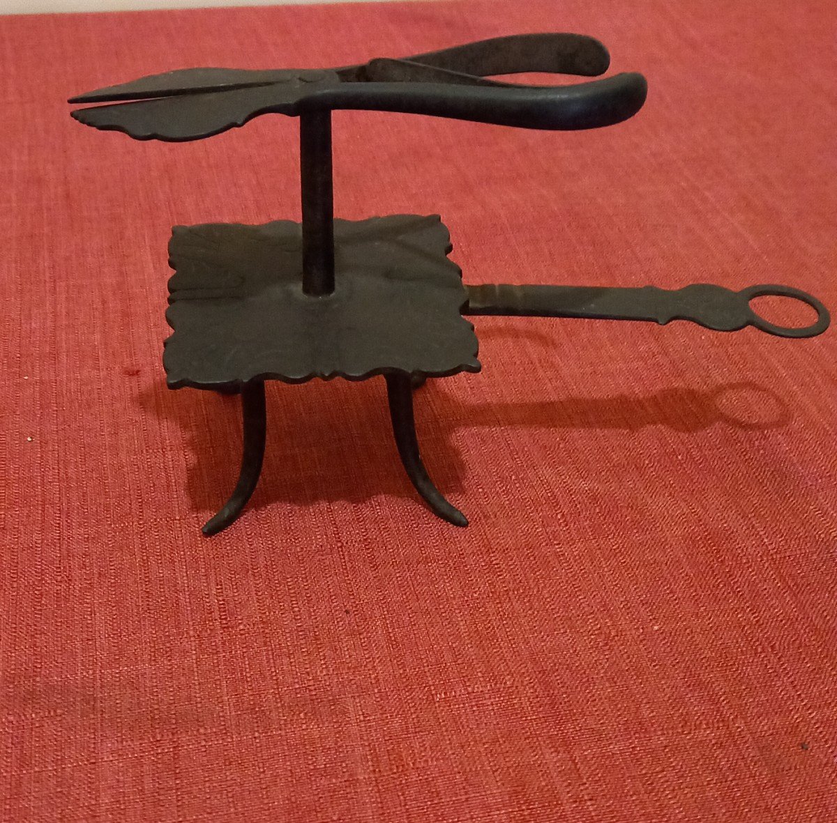 Antique Wrought Iron Ribbon Cutter With Decorations-photo-4