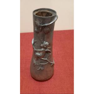 Pewter Vase Signed W.hering