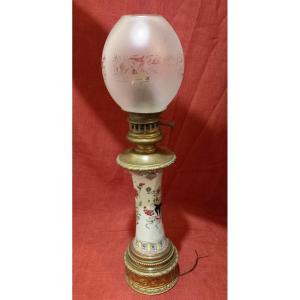 Chinese Porcelain Lamp Bronze From Maison Gagneau