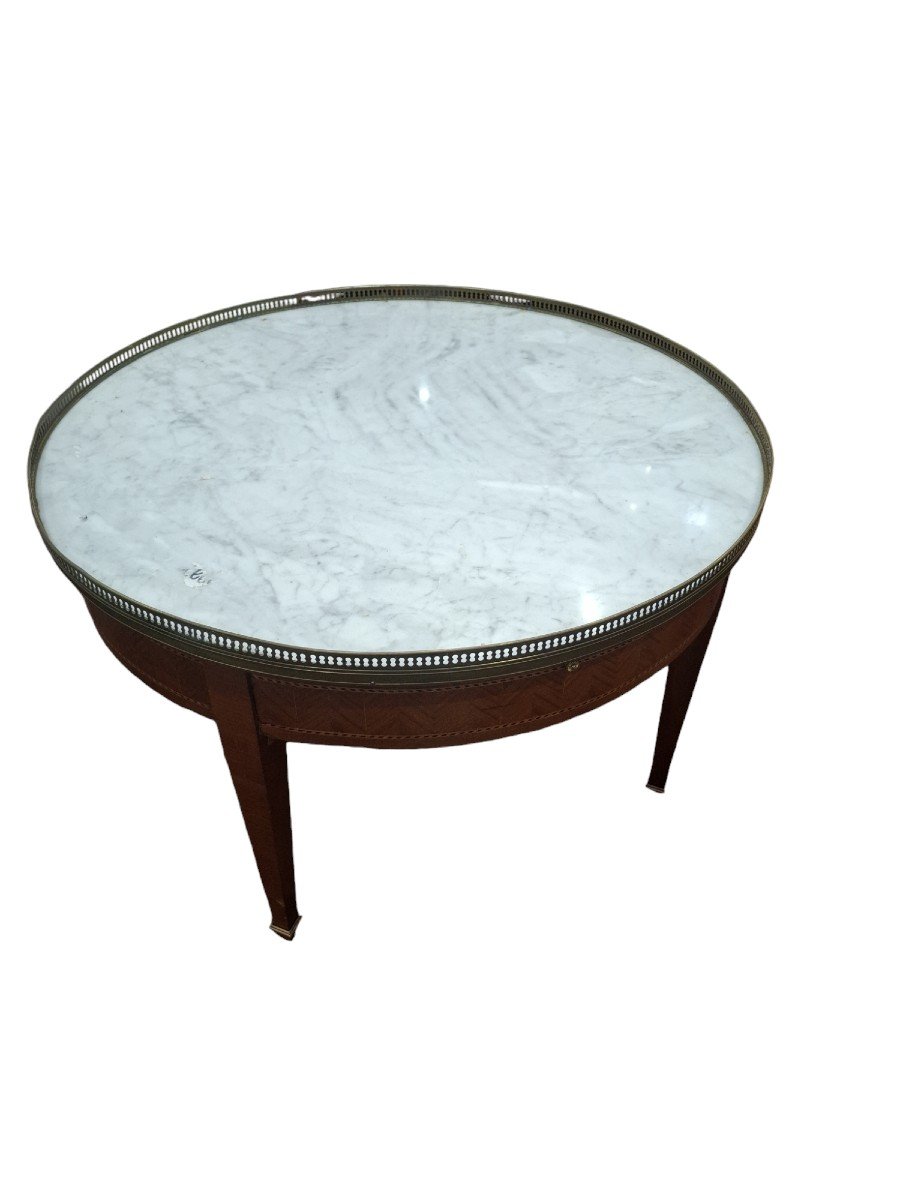 Marble Top Hot Water Bottle Table