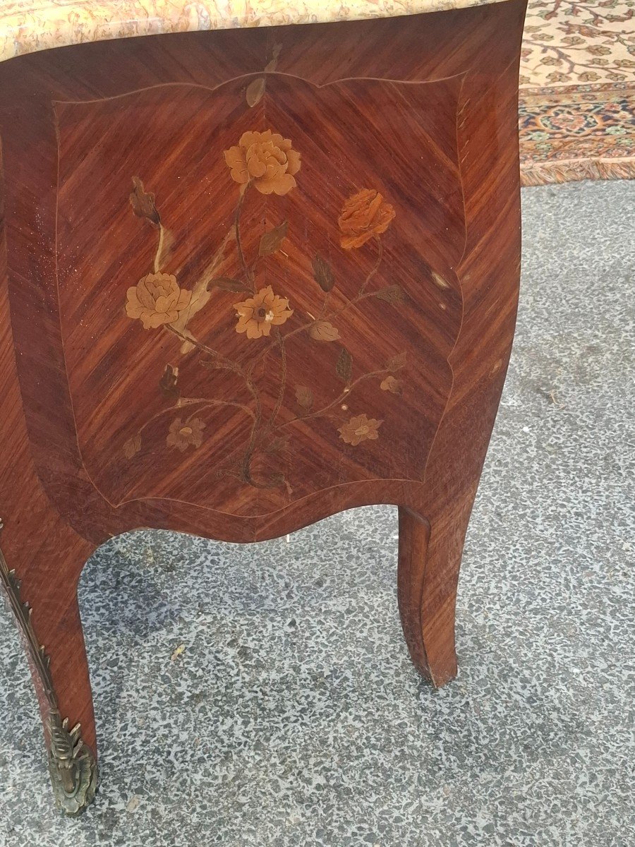 Louis XV Style Chest Of Drawers In Marquetry -photo-2