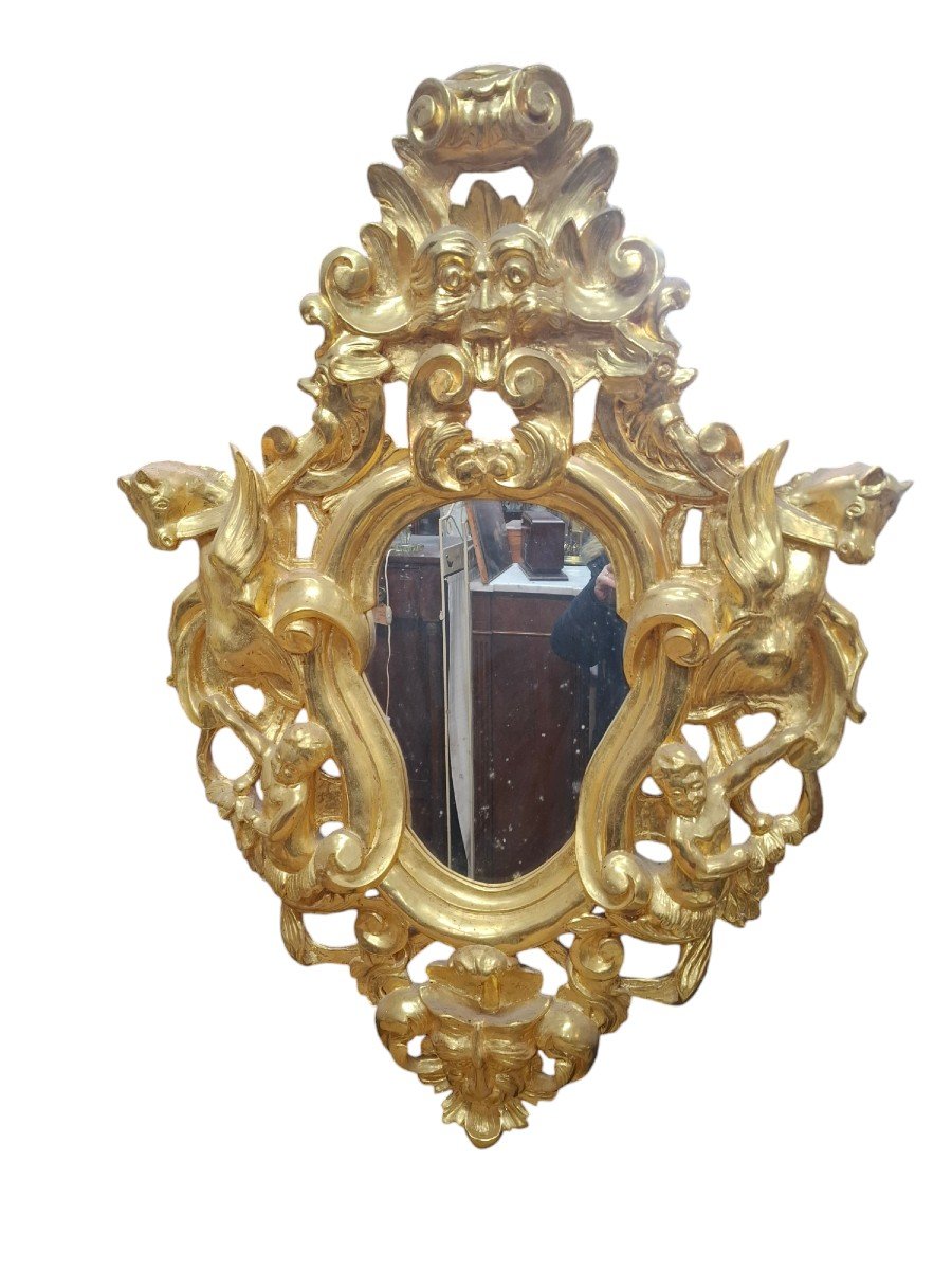 Miroir Bois Dorée 