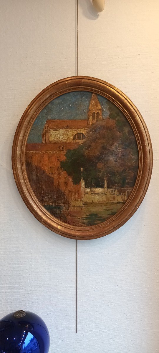 Tableau Vue De Venise Par Jb Valentinelli.