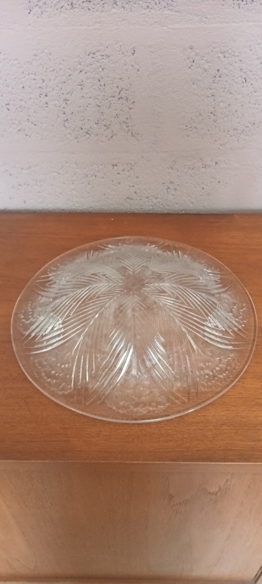 Coupe Lalique Décor Aux œillets Art Deco -photo-1