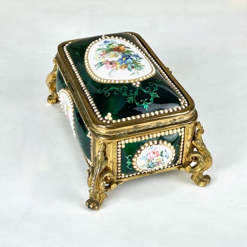 Tahan Porcelain Jewelry Box, Paris, Late 19th Century-photo-1