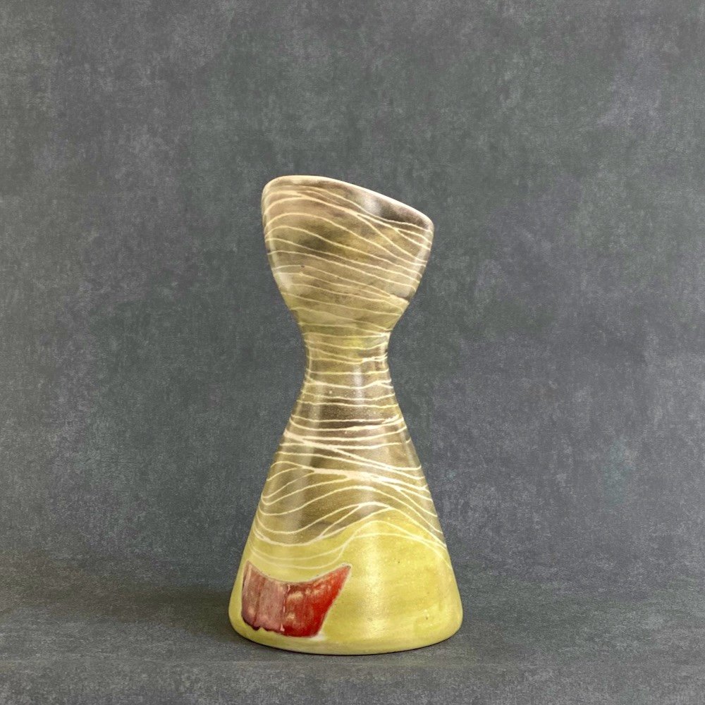 Vase Céramique De Mado Jolain En Forme Libre, Années 50