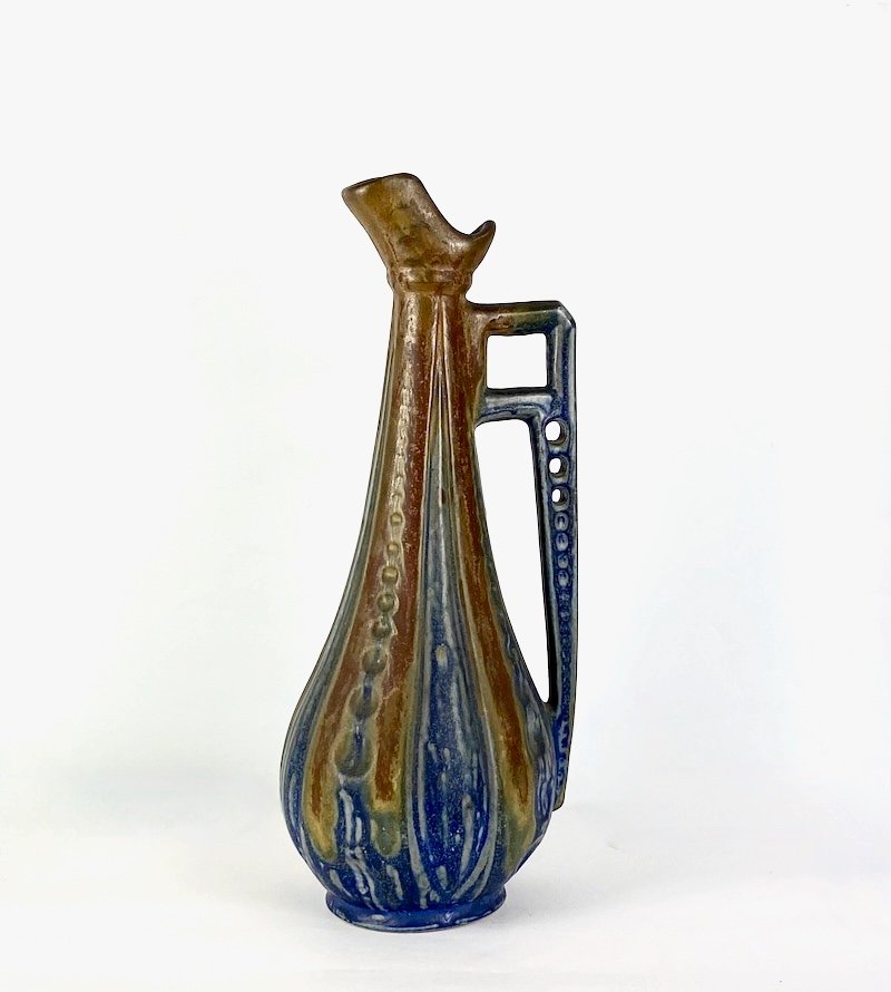 Large Stoneware Ewer By Gilbert Méténier, Early 20th Century