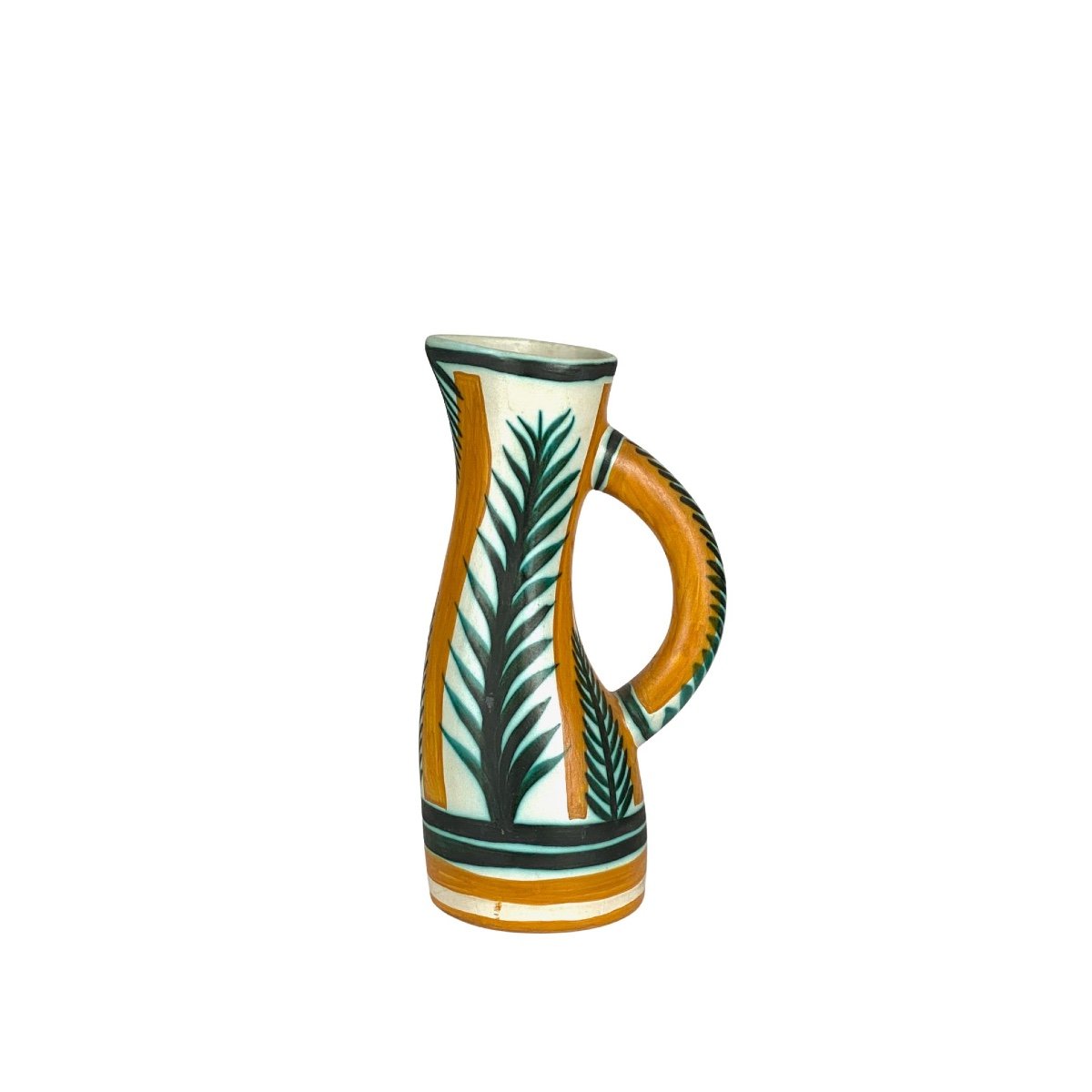 Keraluc Jug By Pierre Toulhoat, Quimper Pottery, 1950s