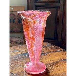 Charles Schneider Vase Pâte De Verre Art Déco Vers 1925