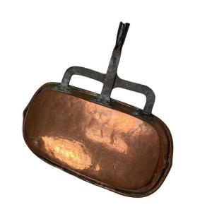 18th Century Tinned Copper And Wrought Iron Drip Pan