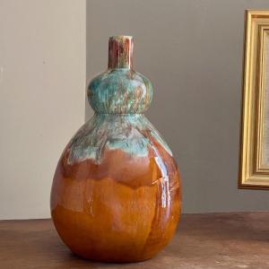 Grand Vase Art Deco C A B, Bordeaux Pour Primavera