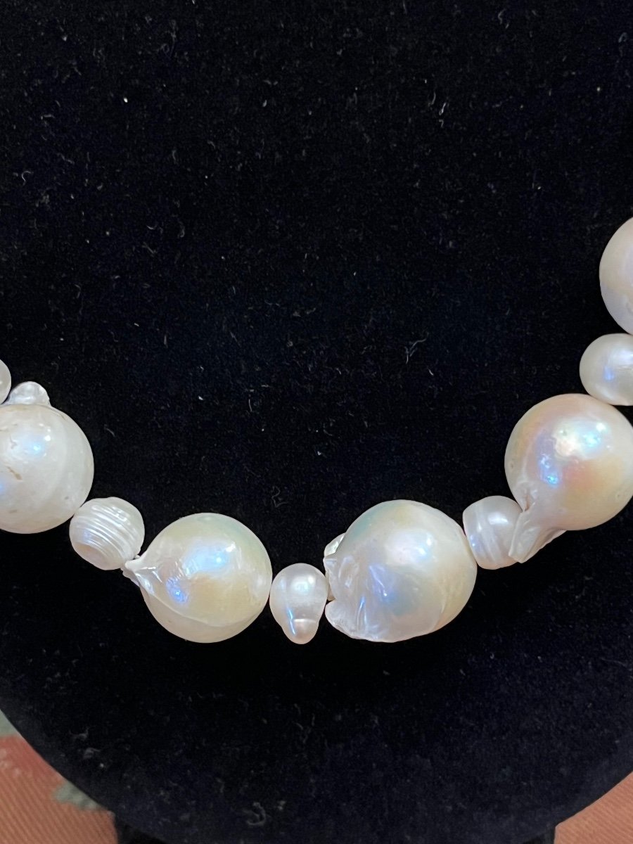 Beautiful Baroque Pearl Necklace.-photo-2