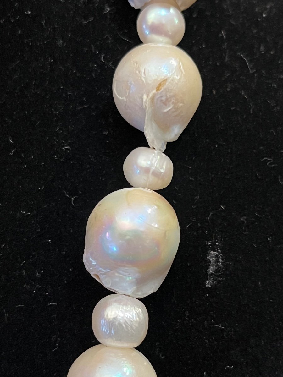 Beautiful Baroque Pearl Necklace.-photo-3