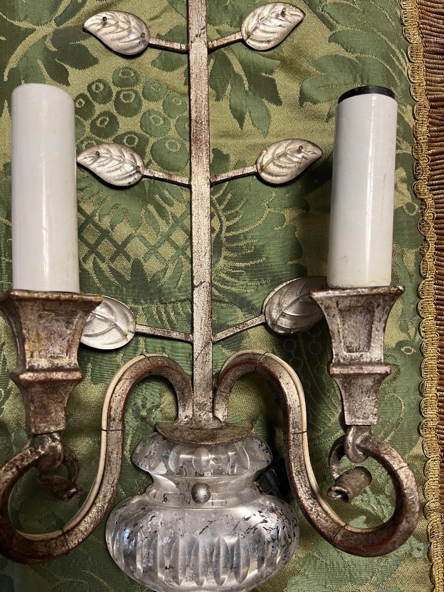 Pair Of Bagués Wall Lights, Circa 1950-photo-4