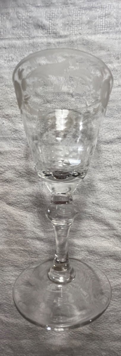 18th Century Engraved Glass From France-photo-2