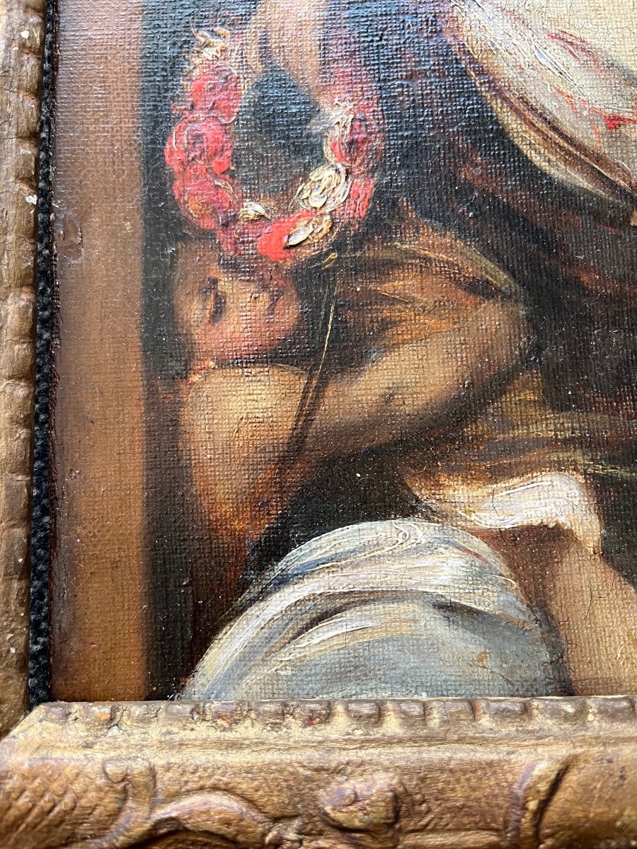 Small Oil On Canvas, 17th Century, Italy Or France -photo-2