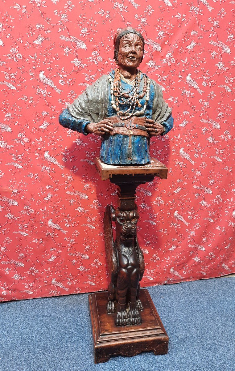 Tibetan Sculpture In Terracotta Twentieth