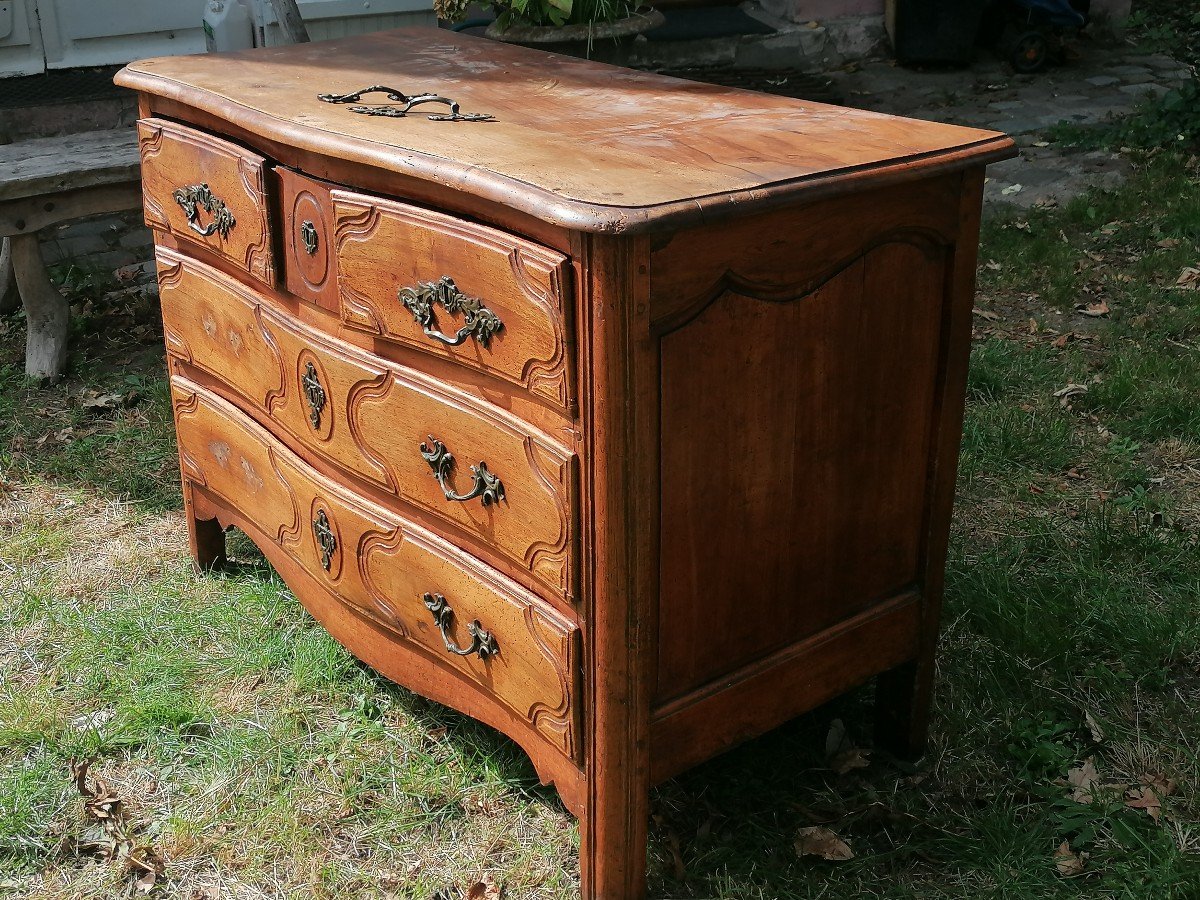 Commode Parisienne En Noyer 18 ème -photo-2