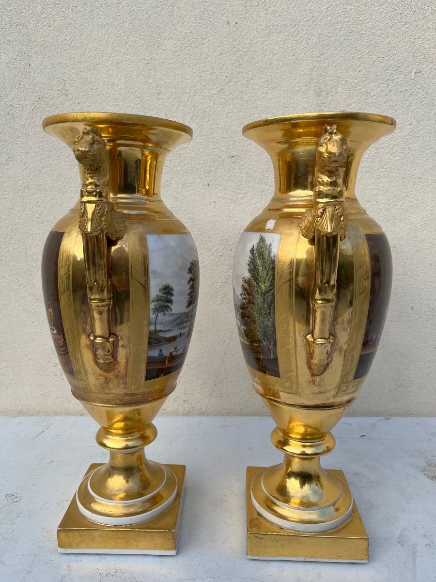 Paire De Vases Empire époque XIXème-photo-2