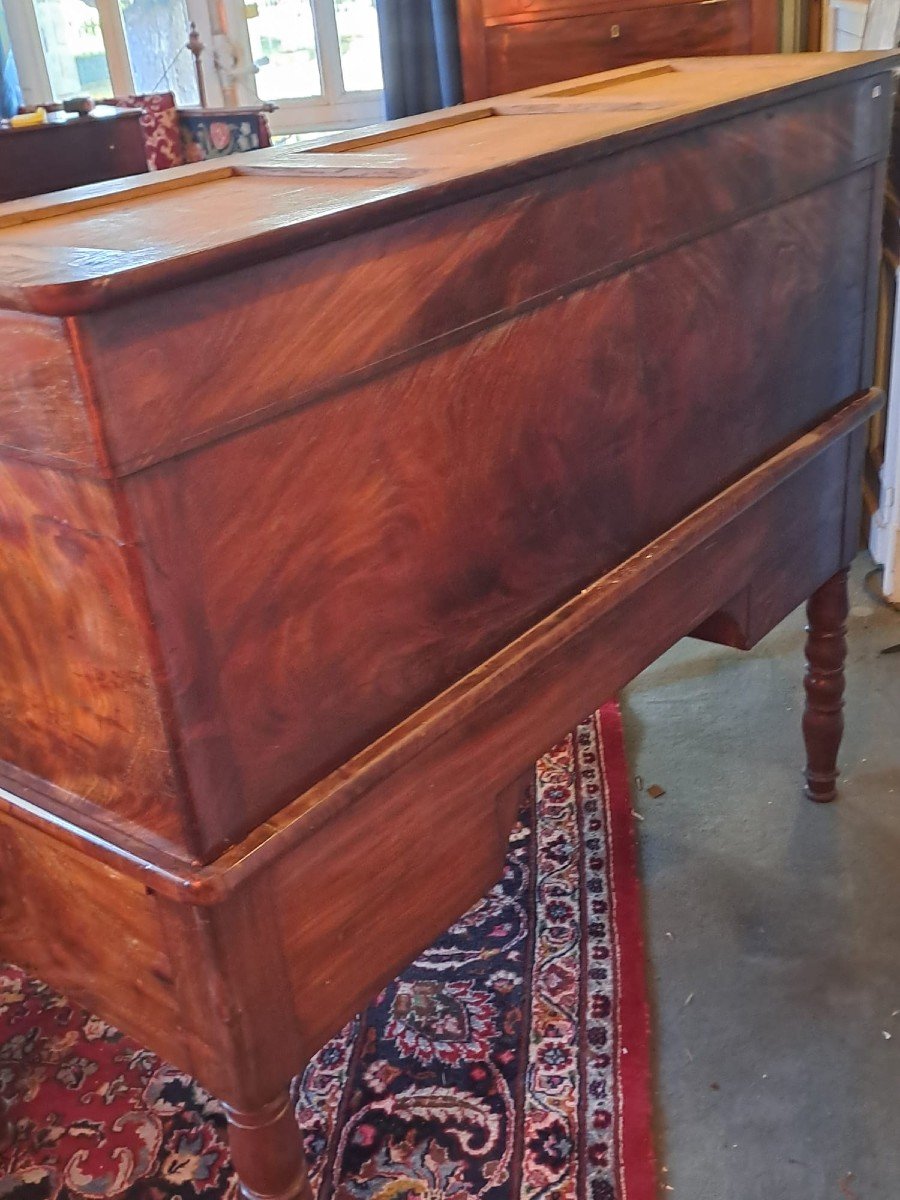 Beautiful Cylinder Desk In Mahogany 19th-photo-6