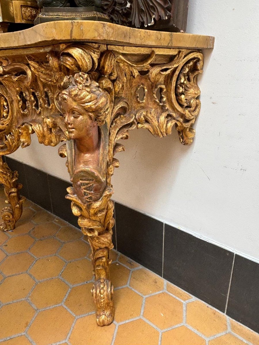 Louis XV Style Console From Napoleon III Period-photo-2