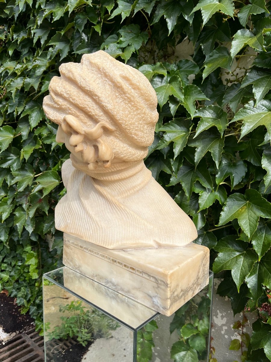 Bust Of A Woman With A Bonnet.-photo-3