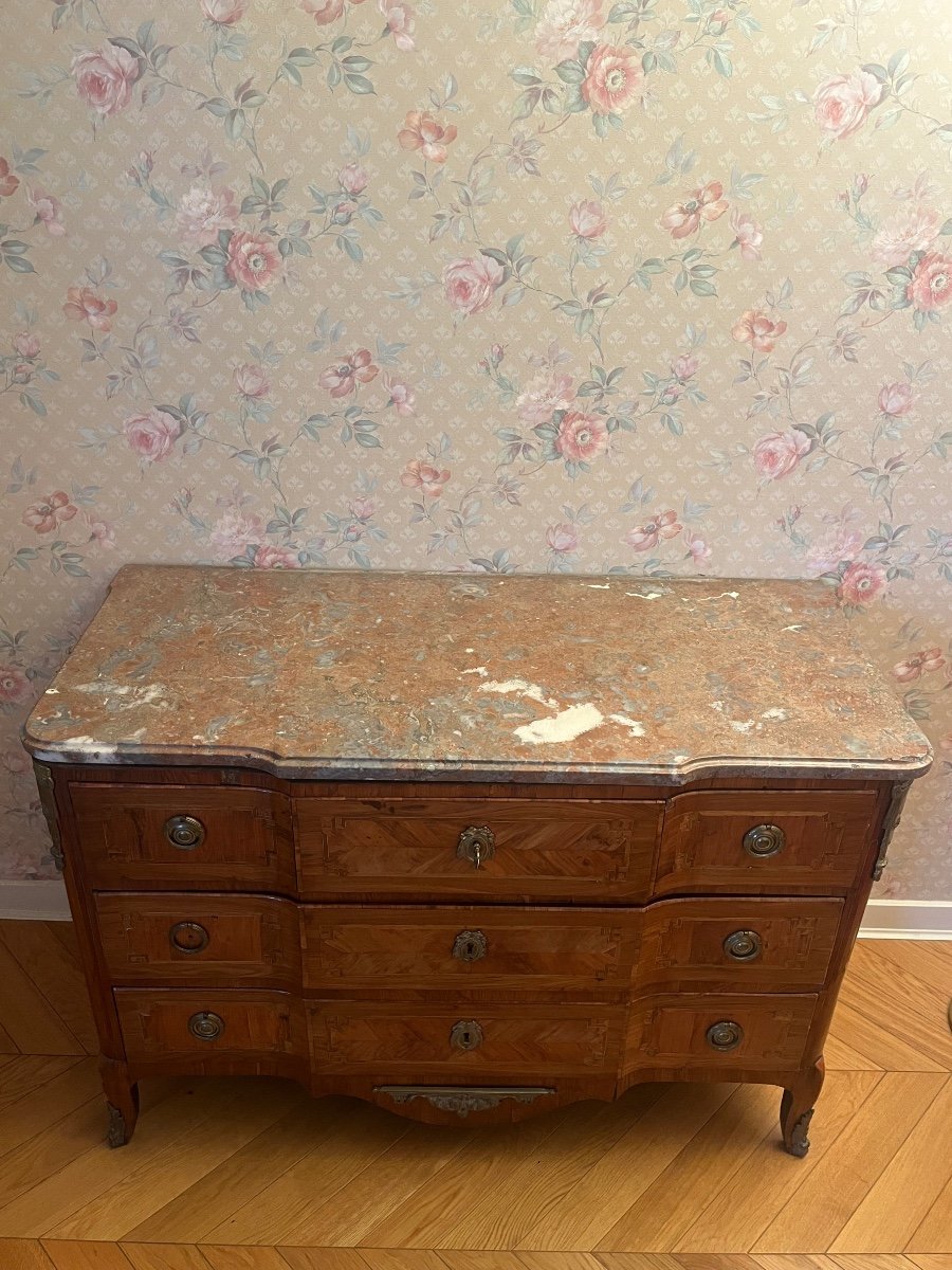 Commode D’époque Louis XV-photo-2