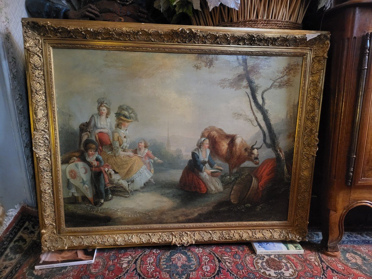 Painting, Marie Antoinette, The Dauphin And His Brother -photo-2