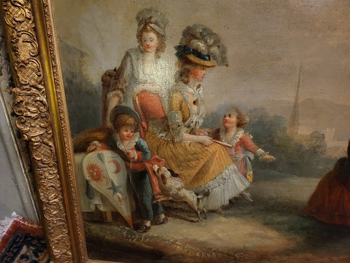 Painting, Marie Antoinette, The Dauphin And His Brother -photo-3