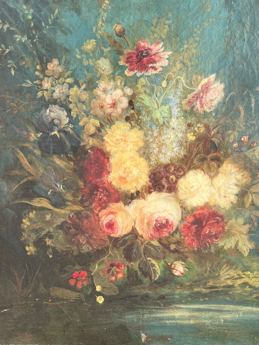 Still Life With Flowers, 19th Century -photo-3