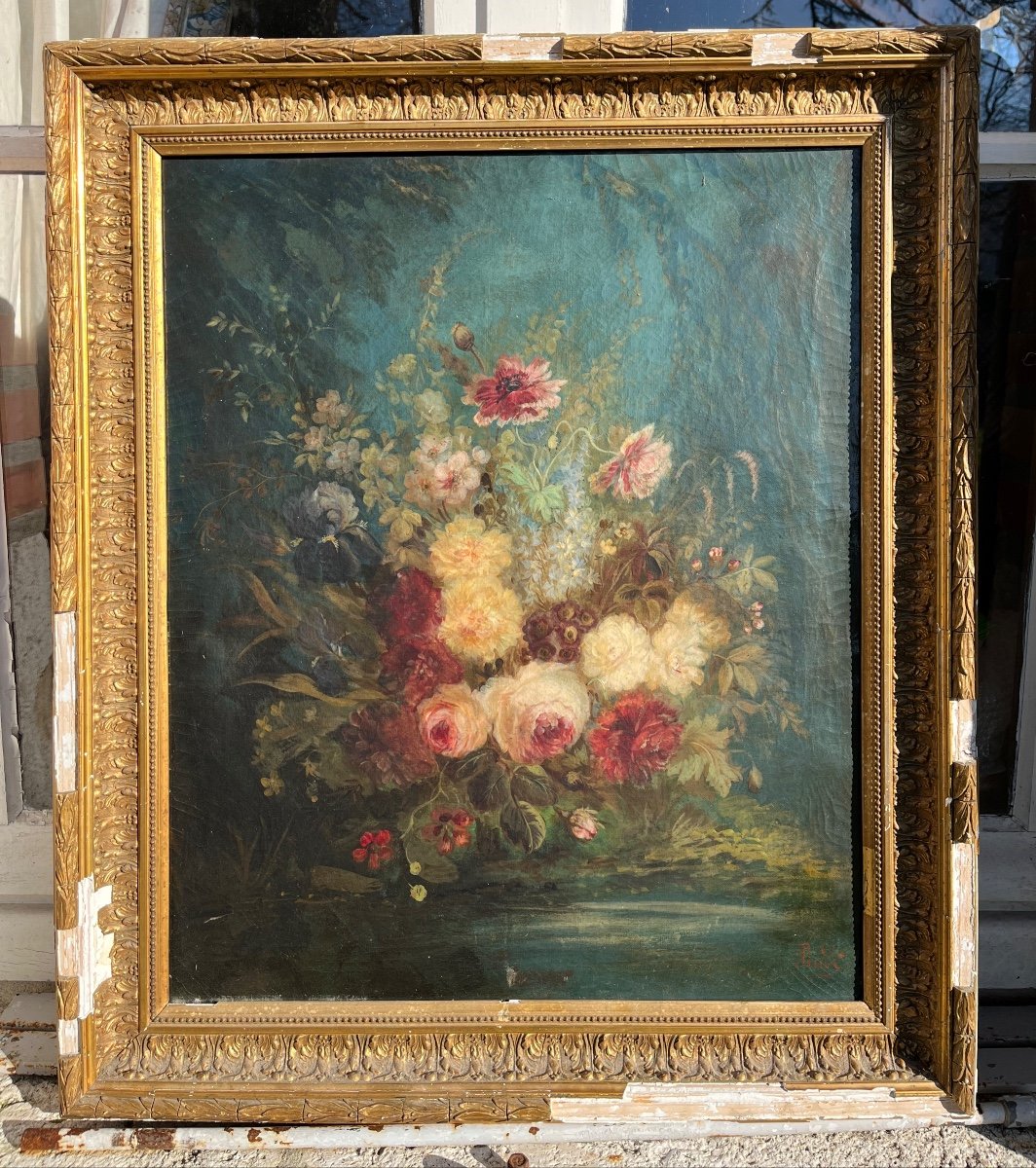 Still Life With Flowers, 19th Century 