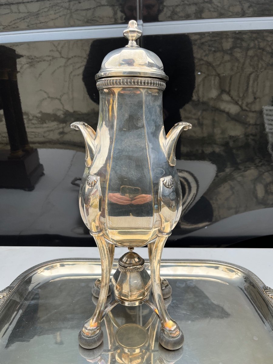 Silver Metal Samovar -photo-2