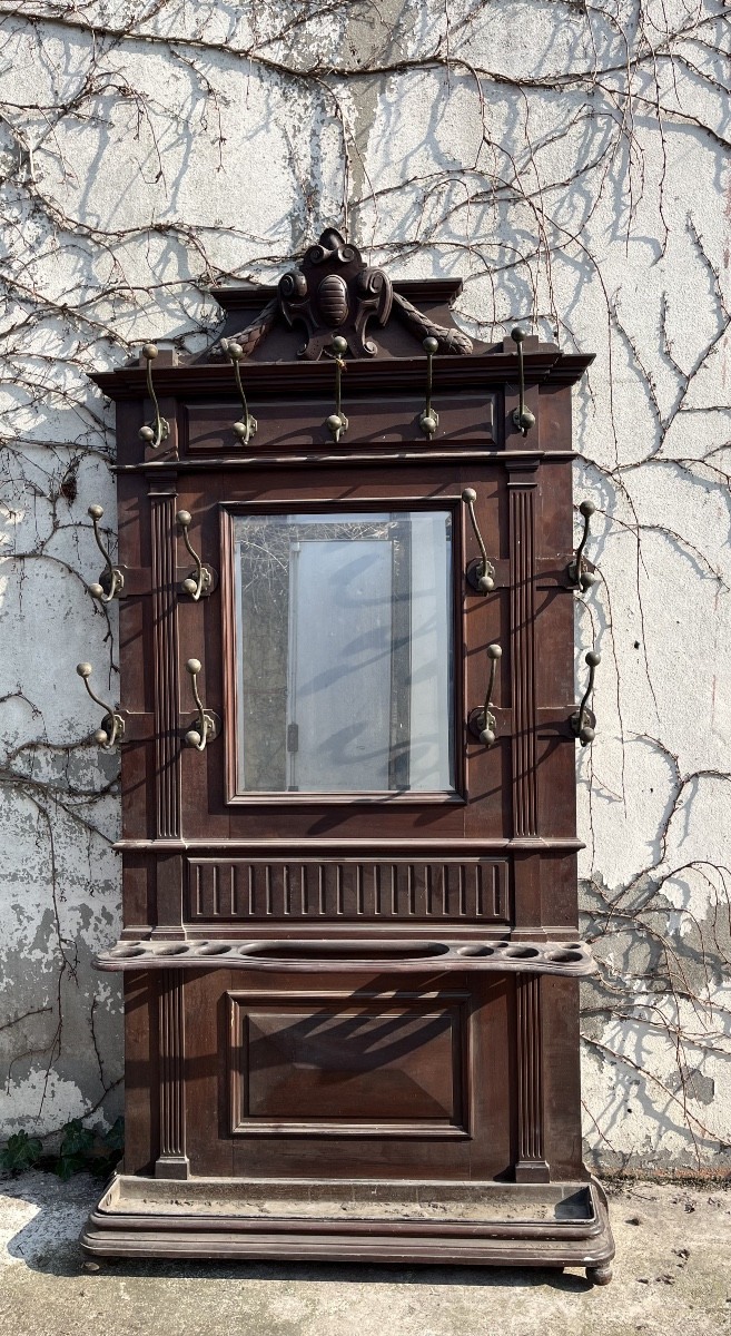 Large Napoleon III Period Coat Rack