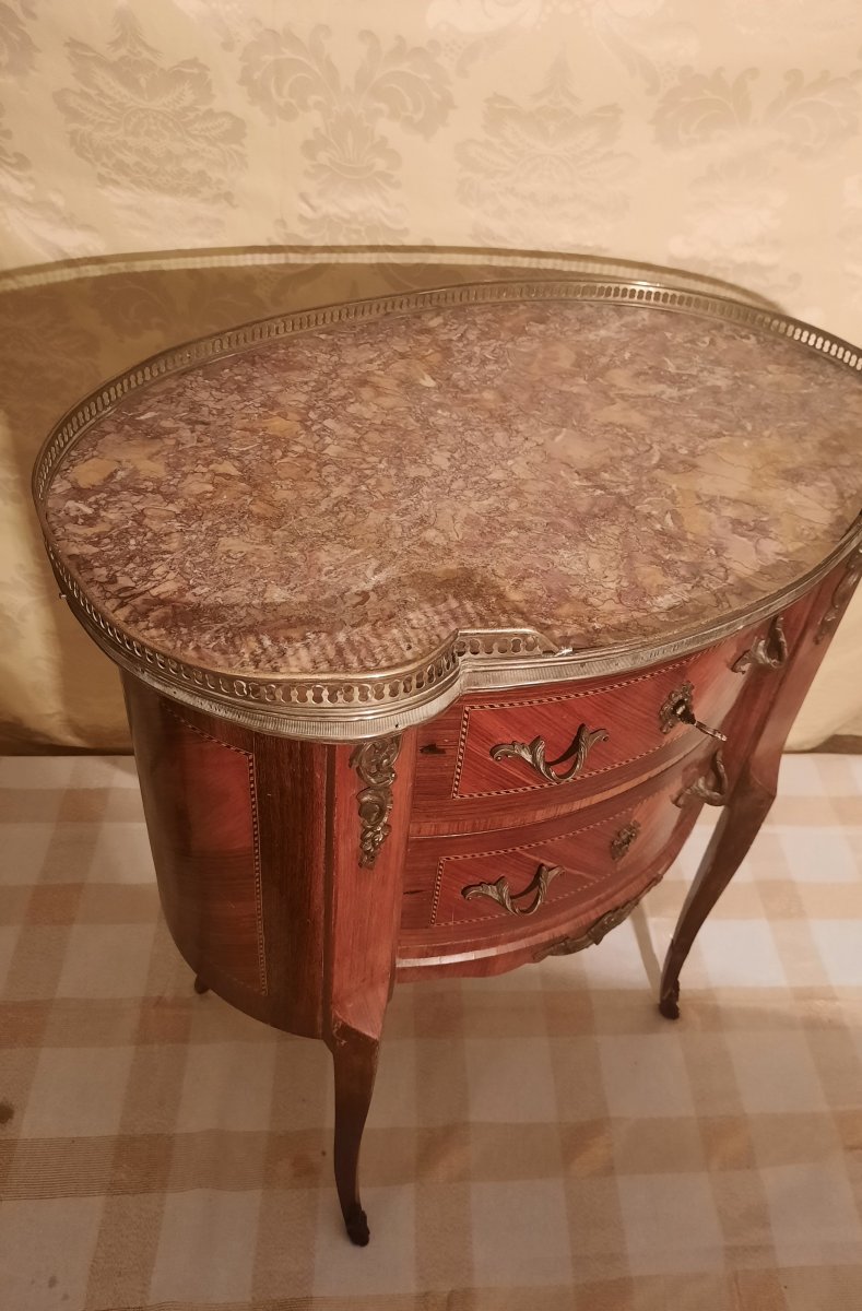 Petite Commode Rognon de Style Transition.-photo-3