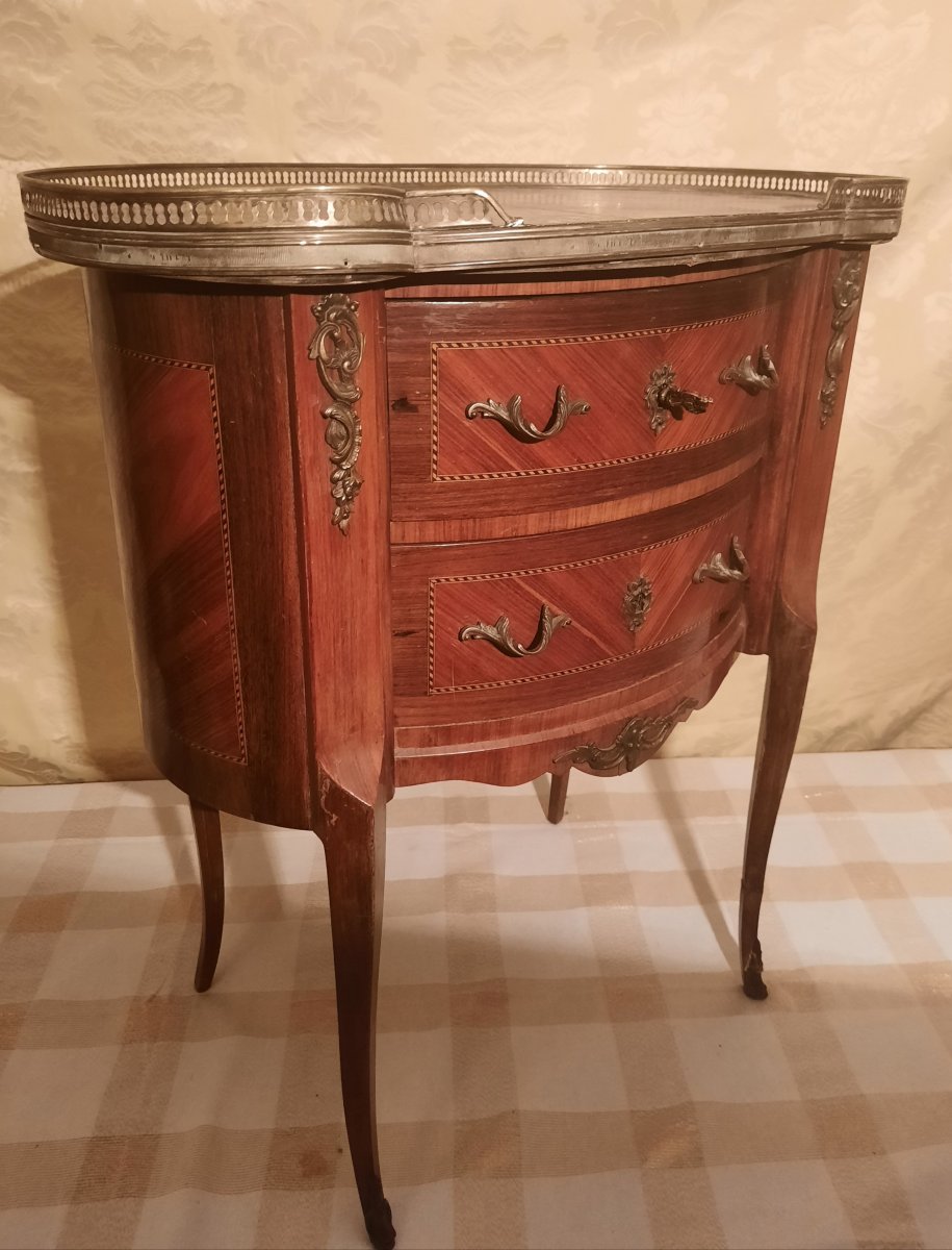 Petite Commode Rognon de Style Transition.-photo-1