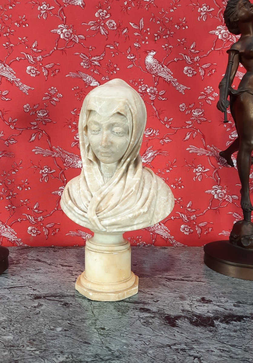 Sculpture Representing A 19th Century Virgin